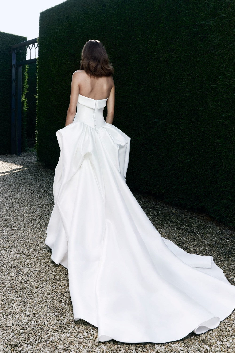 Chic and Couture Silk A-Line Wedding Dress With Pick-Ups by Viktor & Rolf — image 2 of 2