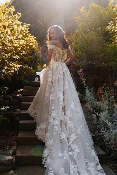 Floral Lace ALine Wedding Dress With Beaded Bodice | Kleinfeld Bridal Floral Lace ALine Wedding Dress With Beaded Bodice | Kleinfeld Bridal