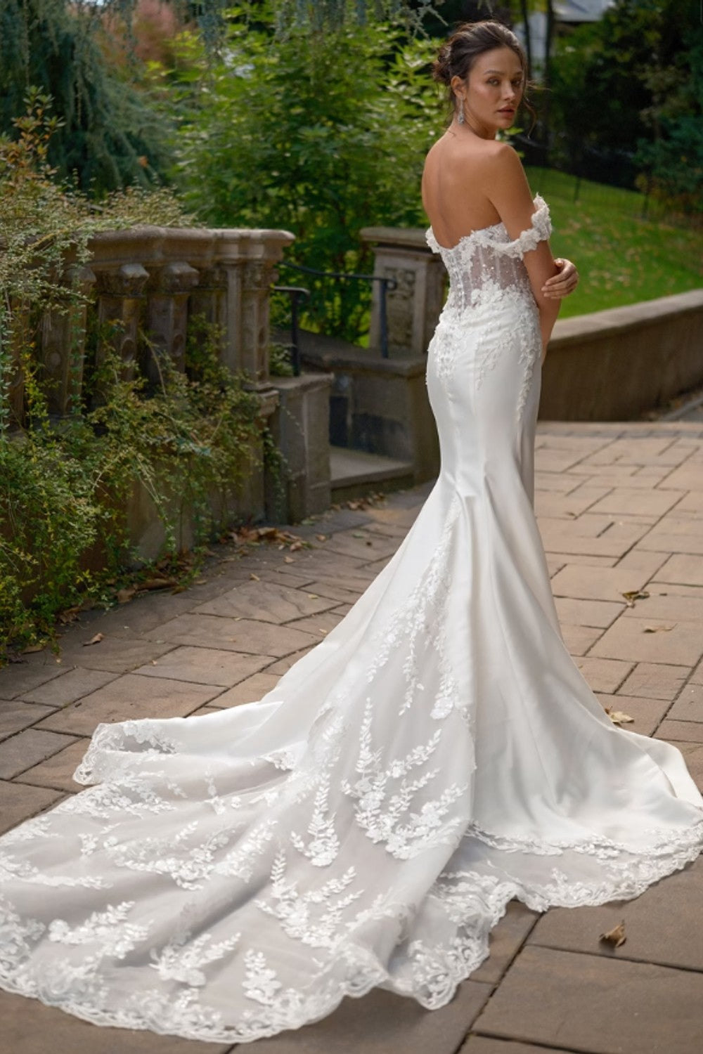 Plunging Neckline Fit-and-Flare Gown | Kleinfeld Bridal Plunging Neckline Fit-and-Flare Gown | Kleinfeld Bridal