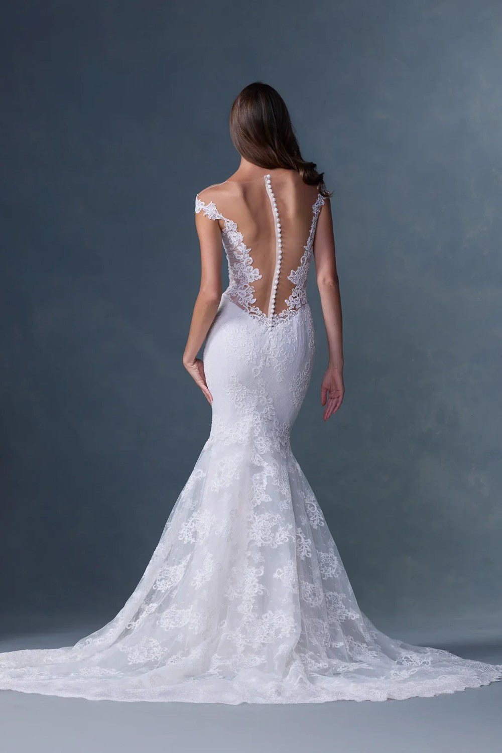 Elegant Lace Mermaid Gown With Detailed Illusion Bodice | Kleinfeld Bridal Elegant Lace Mermaid Gown With Detailed Illusion Bodice | Kleinfeld Bridal
