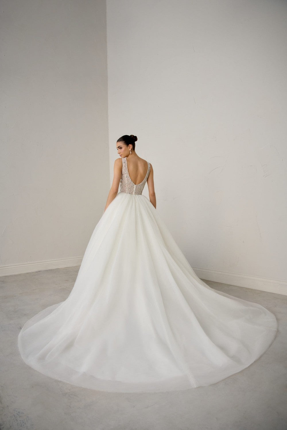 princess polly baby blue dress Gorgeous Ball Gown Scoop Neck Open Back Lace Wedding Dresses main image 0
