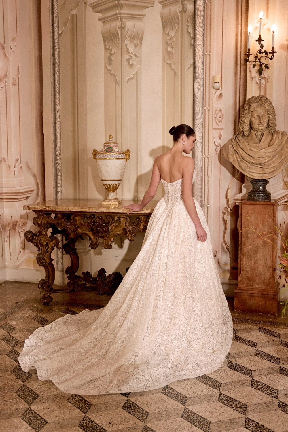 aria lace dress in gardenia afrm Gardenia Breeze Dress main image 0