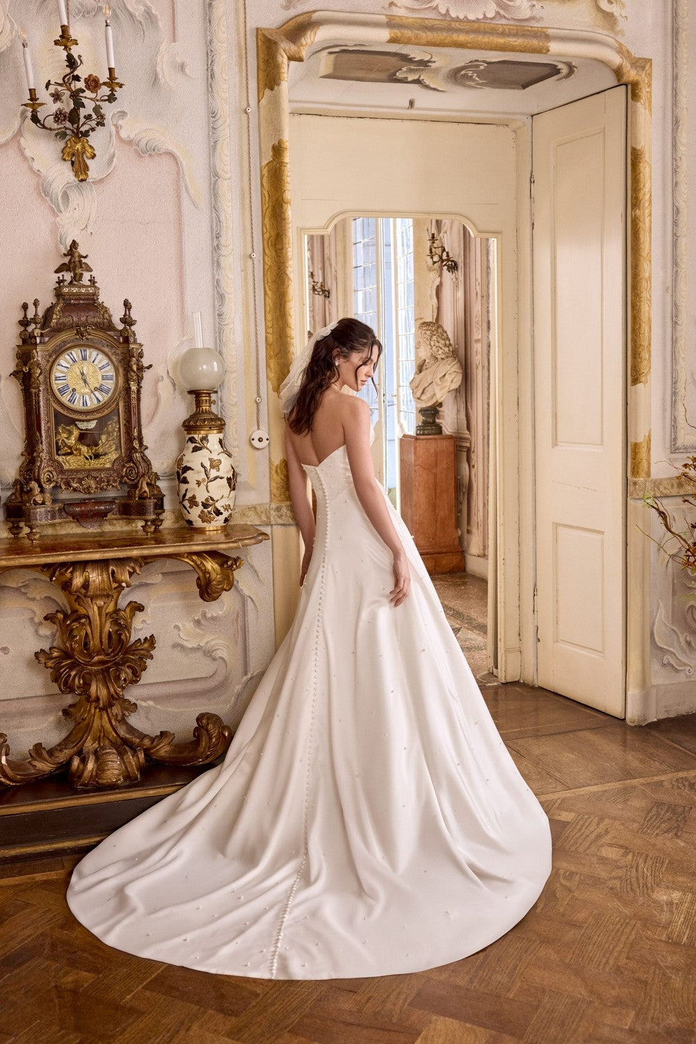 Pearl-Adorned A-Line Wedding Dress | Kleinfeld Bridal Pearl-Adorned A-Line Wedding Dress | Kleinfeld Bridal