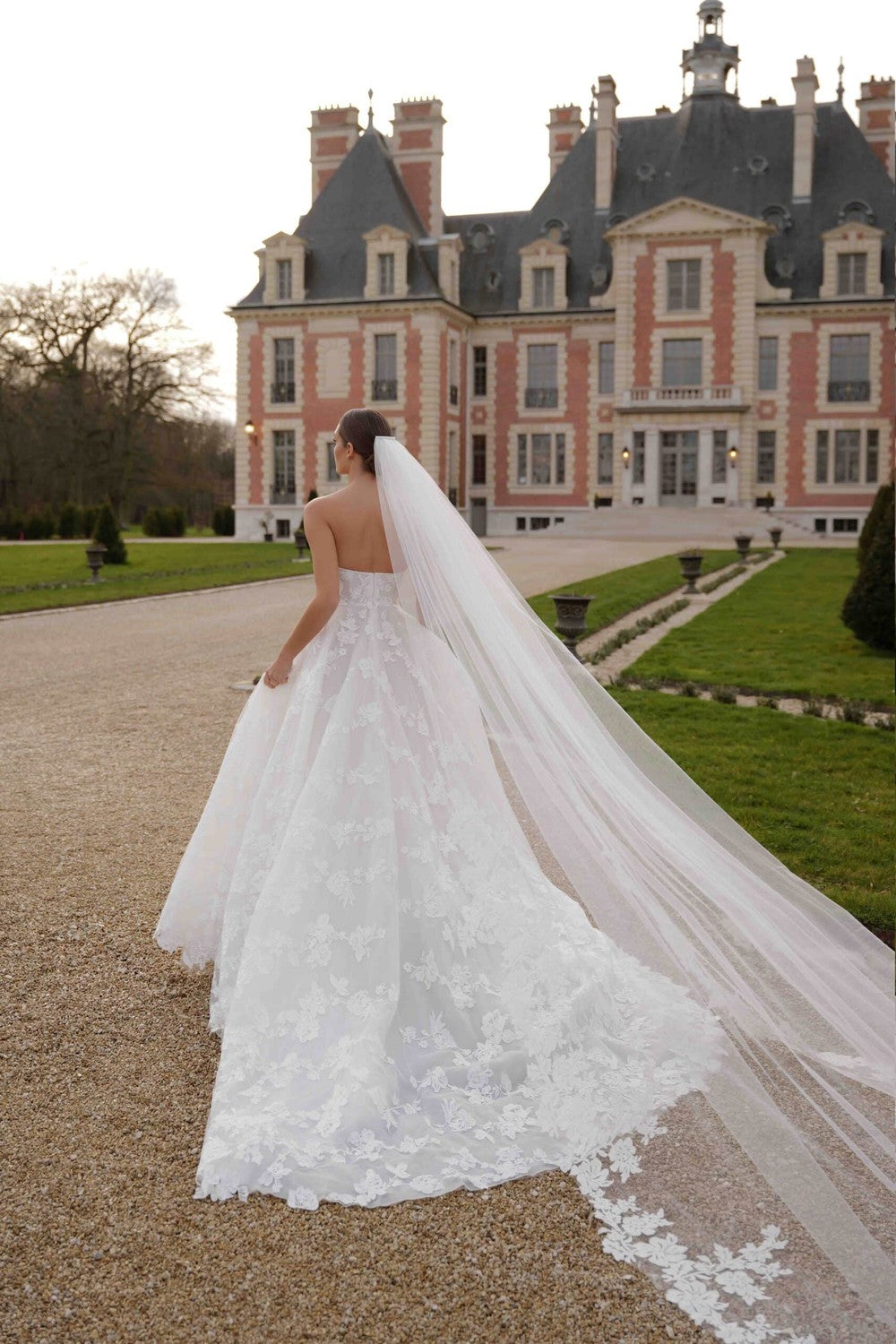 Strapless Floral-Embroidered Ball Gown by Lee Petra Grebenau — image 2 of 2
