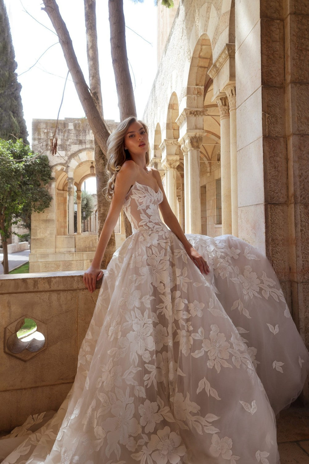 Chic And Romantic Floral-Embroidered Ball Gown by Love by Pnina Tornai — image 2 of 3