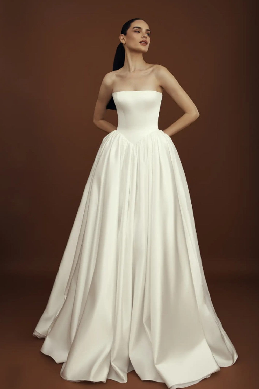 Chic And Simple Basque-Waist Ball Gown by Love by Pnina Tornai