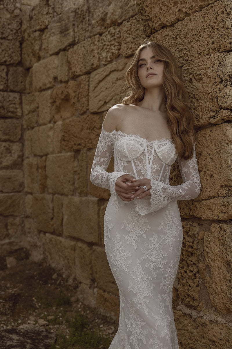Fit-And-Flare Wedding Dress With Corset | Kleinfeld Bridal Fit-And-Flare Wedding Dress With Corset | Kleinfeld Bridal