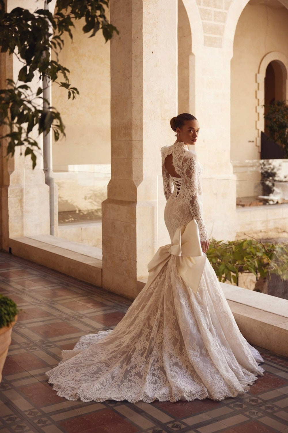 Lace Mermaid Wedding Dress With Bolero | Kleinfeld Bridal Lace Mermaid Wedding Dress With Bolero | Kleinfeld Bridal