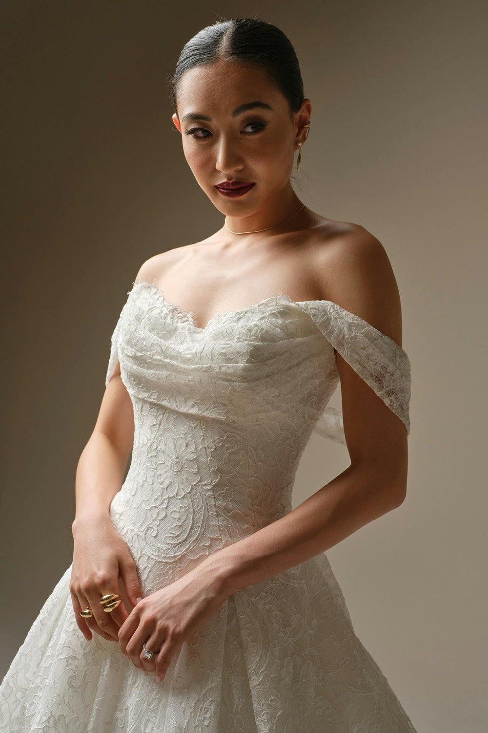 Ethereal All Over Lace A-Line Wedding Dress by Maggie Sottero — image 3 of 4
