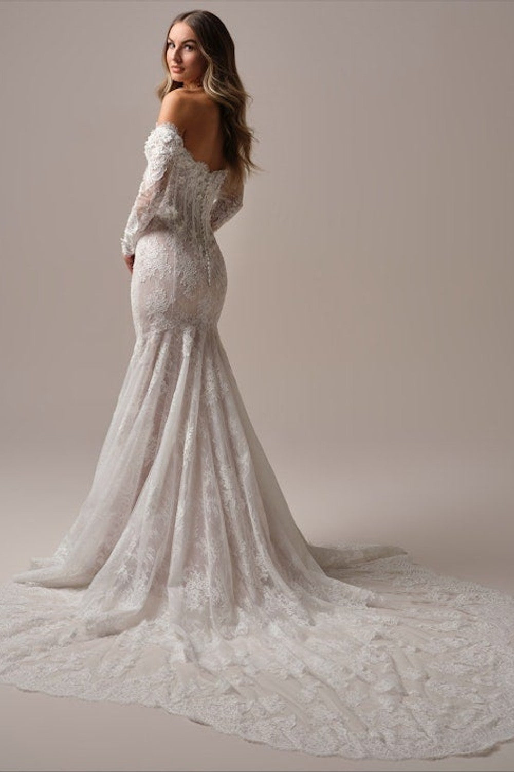 Floral Lace Fit-And-Flare Wedding Dress | Kleinfeld Bridal Floral Lace Fit-And-Flare Wedding Dress | Kleinfeld Bridal