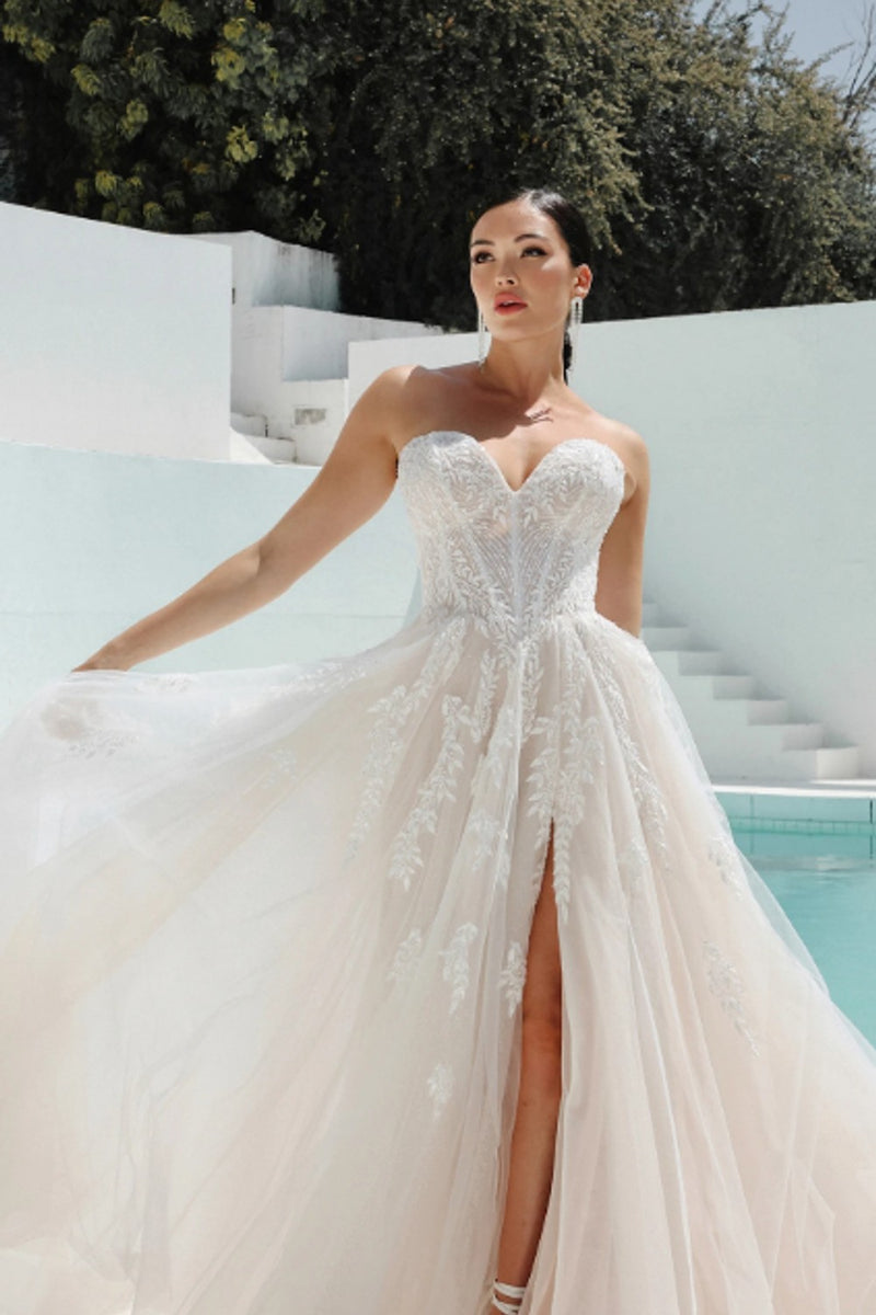 Strapless A-Line Gown Plus Size | Kleinfeld Bridal Strapless A-Line Gown Plus Size | Kleinfeld Bridal