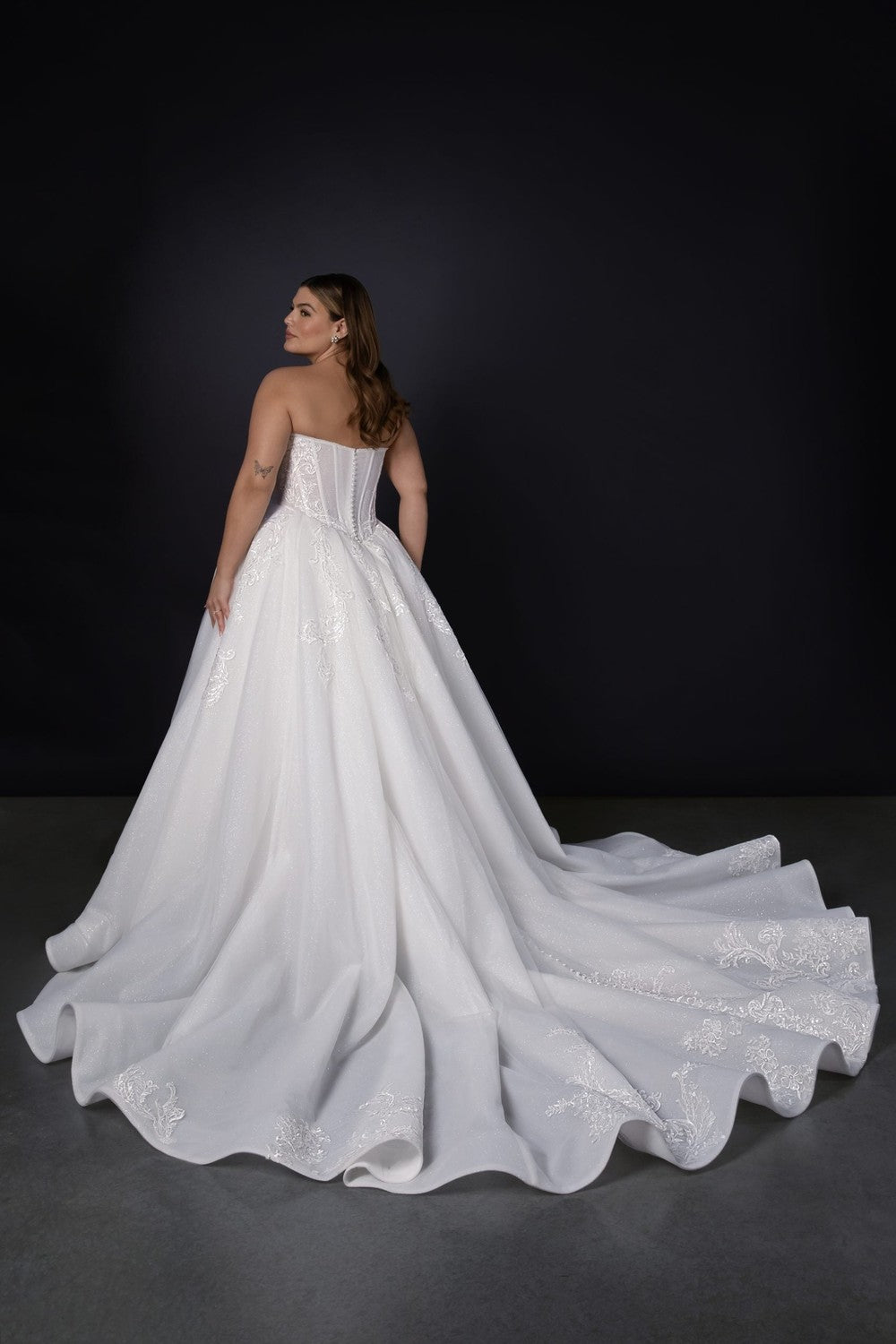 Plus-Size Romantic And Glamorous Embellished Ball Gown by Martina Liana — image 2 of 2