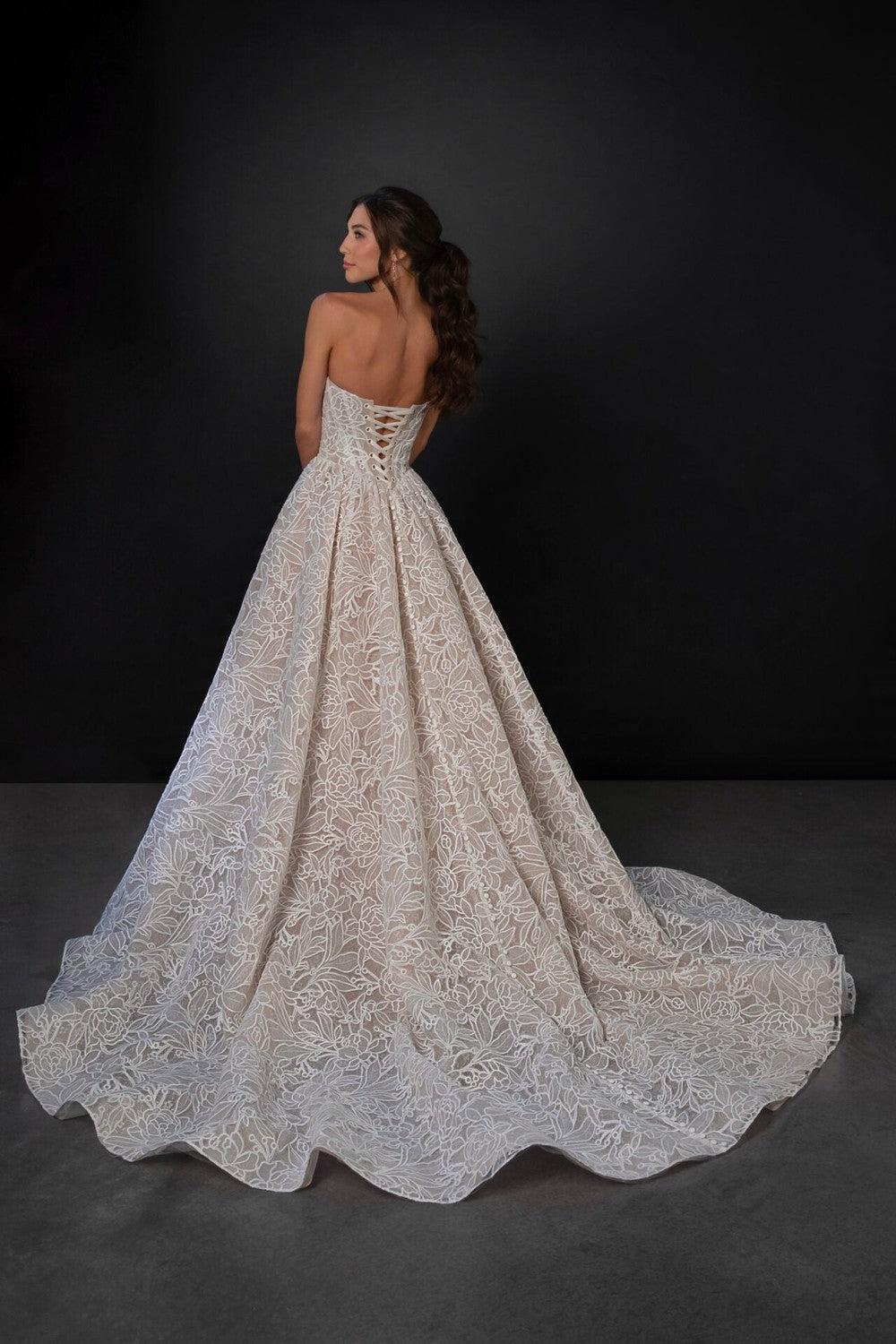 white christmas dresses Lecia Laser Cut Ombre Organze Dress main image 0
