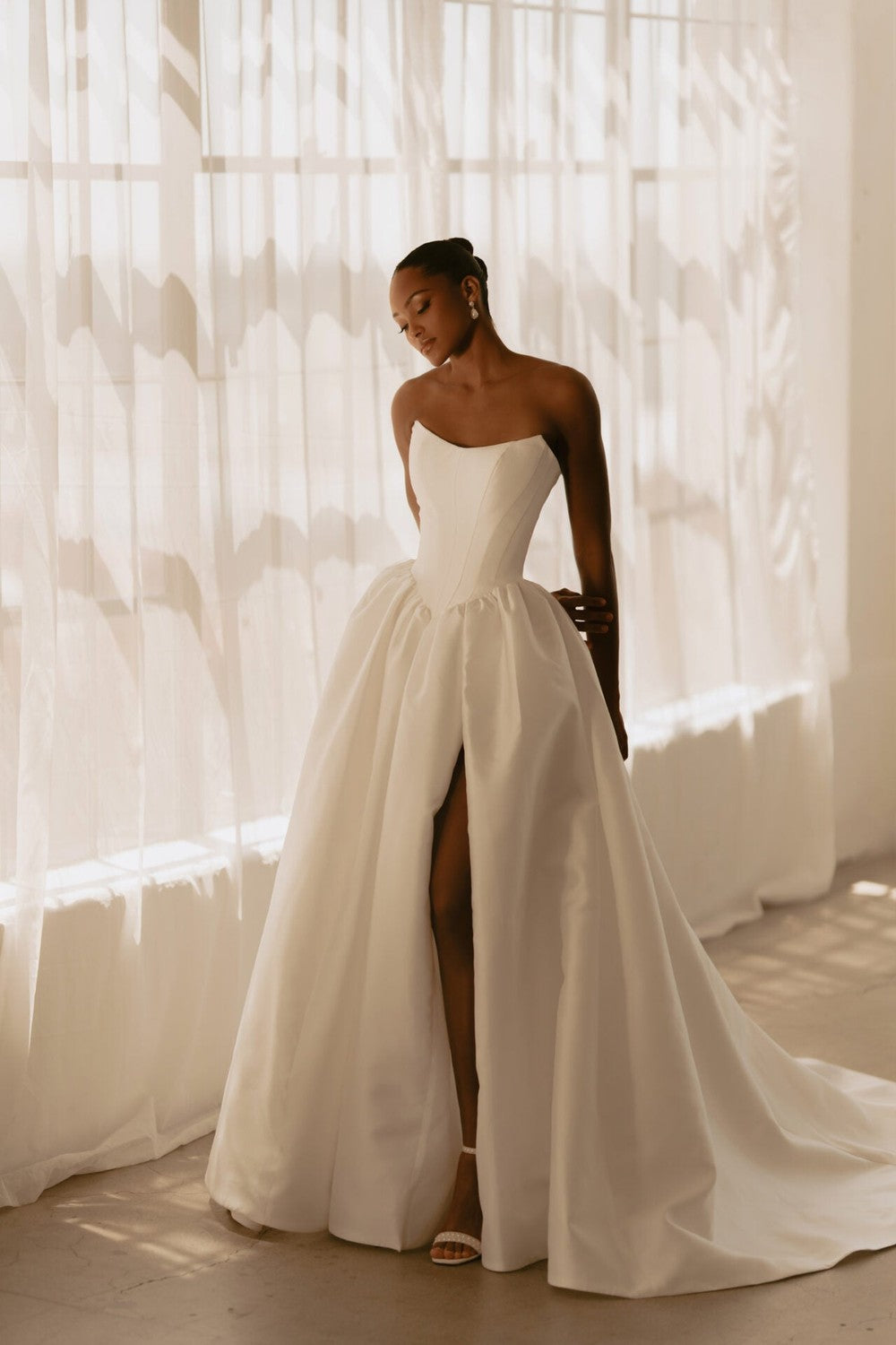 Strapless Cat‑Eye Ball Gown With Basque Waist by Martina Liana — image 2 of 4