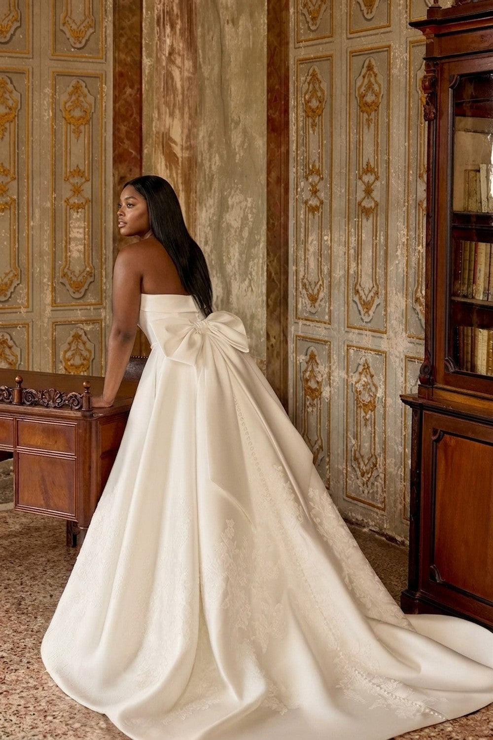 Plus-Size Simple A-Line Wedding Dress