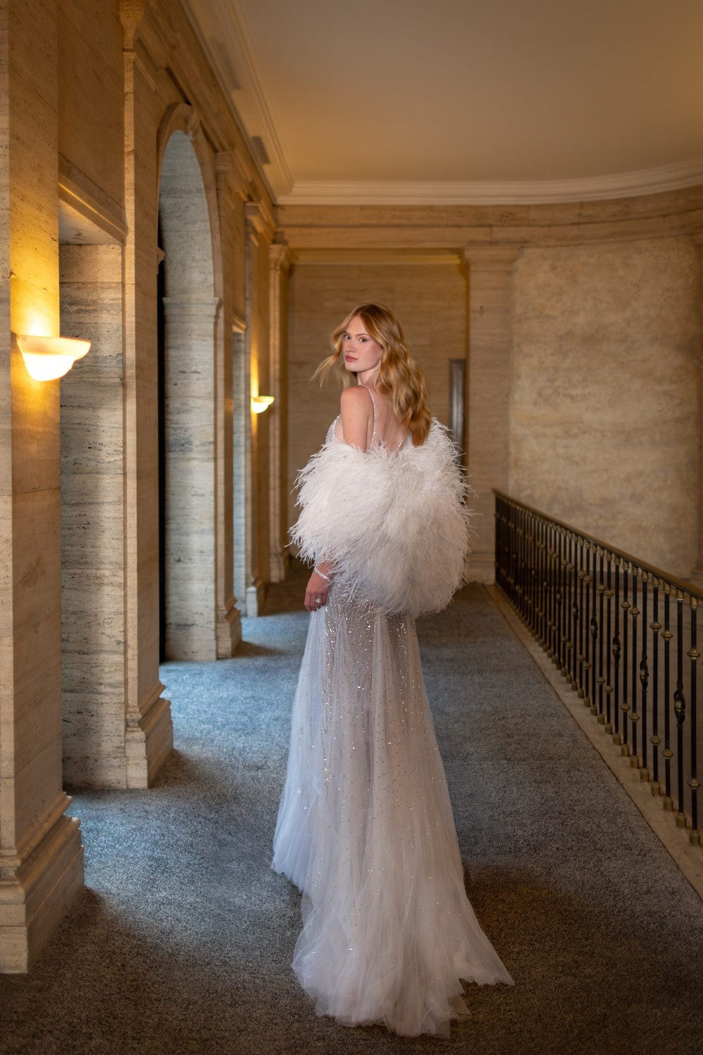 Crystal-Embellished Fit-and-Flare Wedding Dress | Kleinfeld Bridal Crystal-Embellished Fit-and-Flare Wedding Dress | Kleinfeld Bridal