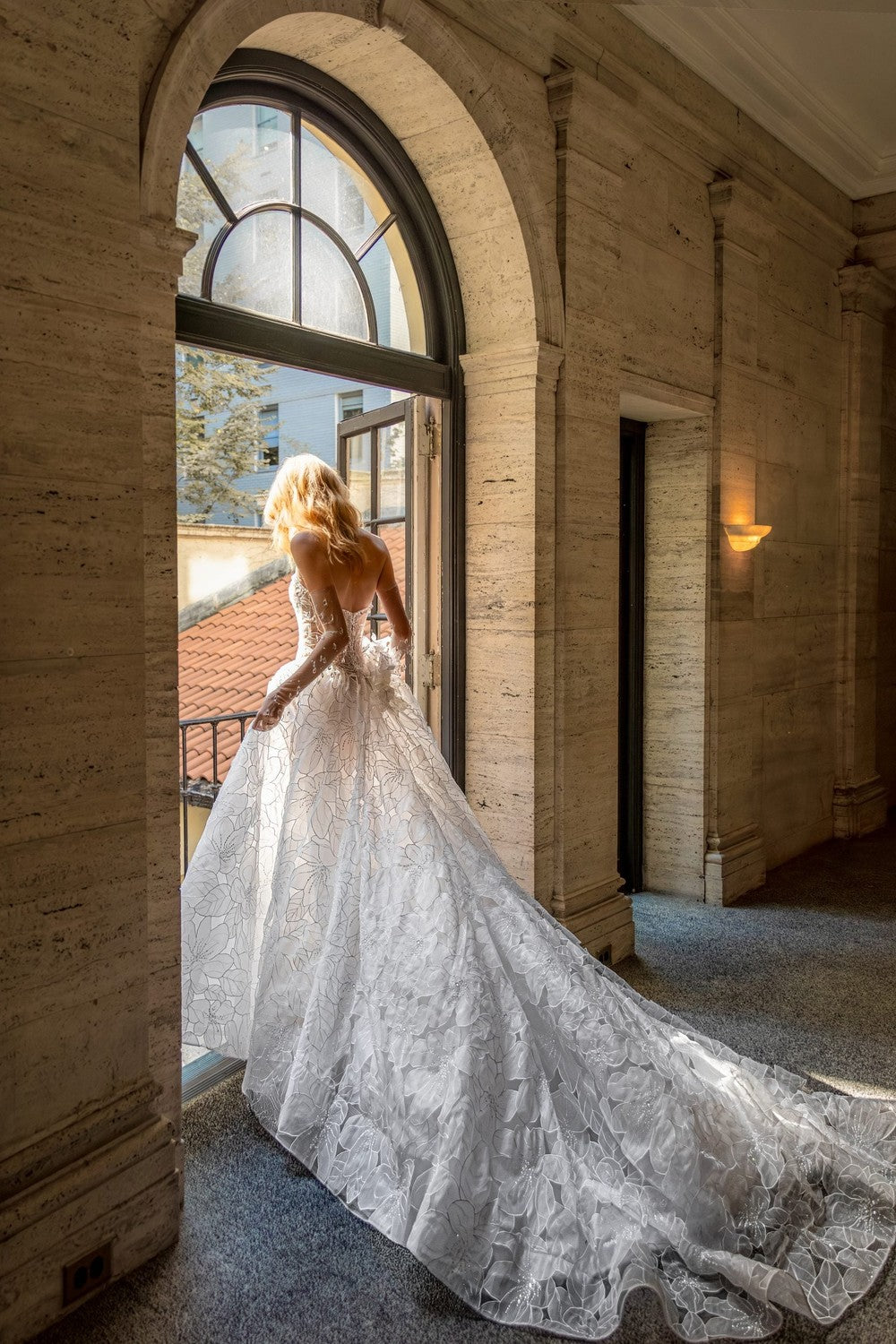 Strapless Floral Organza A-Line Dress | Kleinfeld Bridal Strapless Floral Organza A-Line Dress | Kleinfeld Bridal