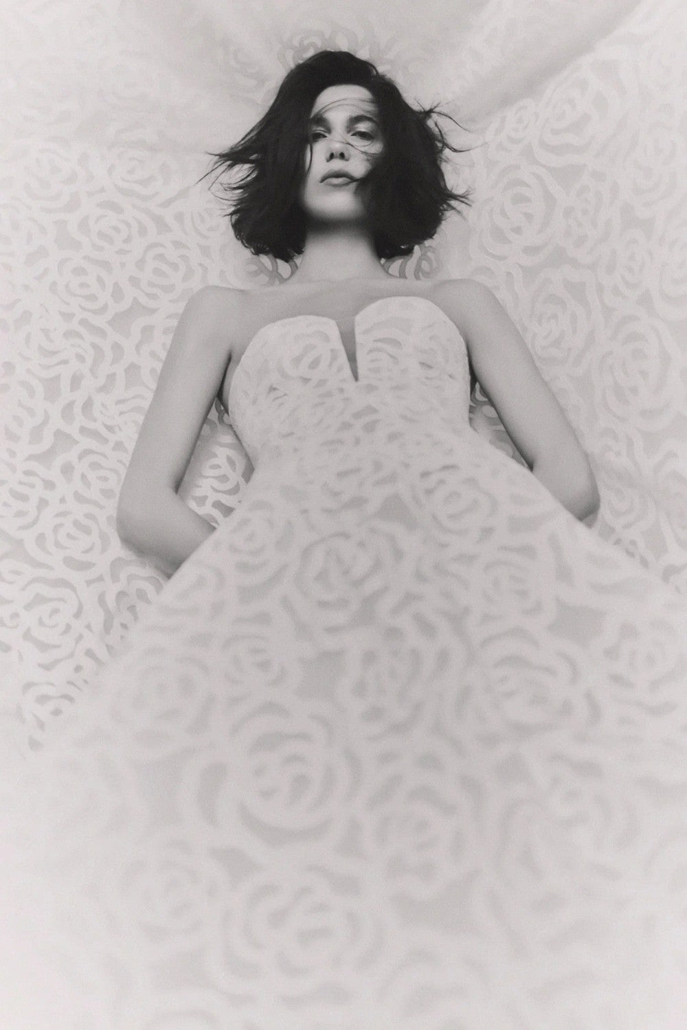 Artistic Rose-Lace A-Line Wedding Dress by Pronovias — image 2 of 3