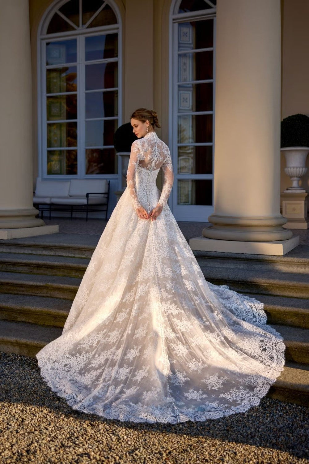 randy fenoli a line wedding dress Romantic And Classic Strapless Lace A-Line Wedding Dress