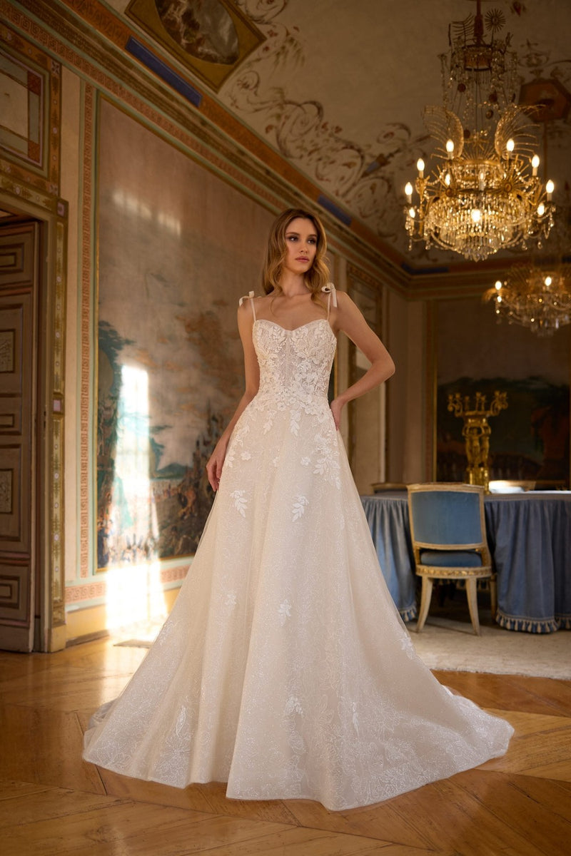 tilly dress Sweetheart Glitter Bridal Gown by Elizabeth K GL1905 – ABC Fashion