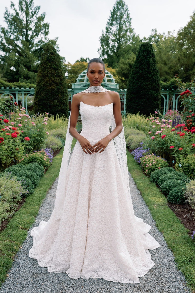 Floral And Lace A-Line Wedding Dress Floral And Lace A-Line Wedding Dress