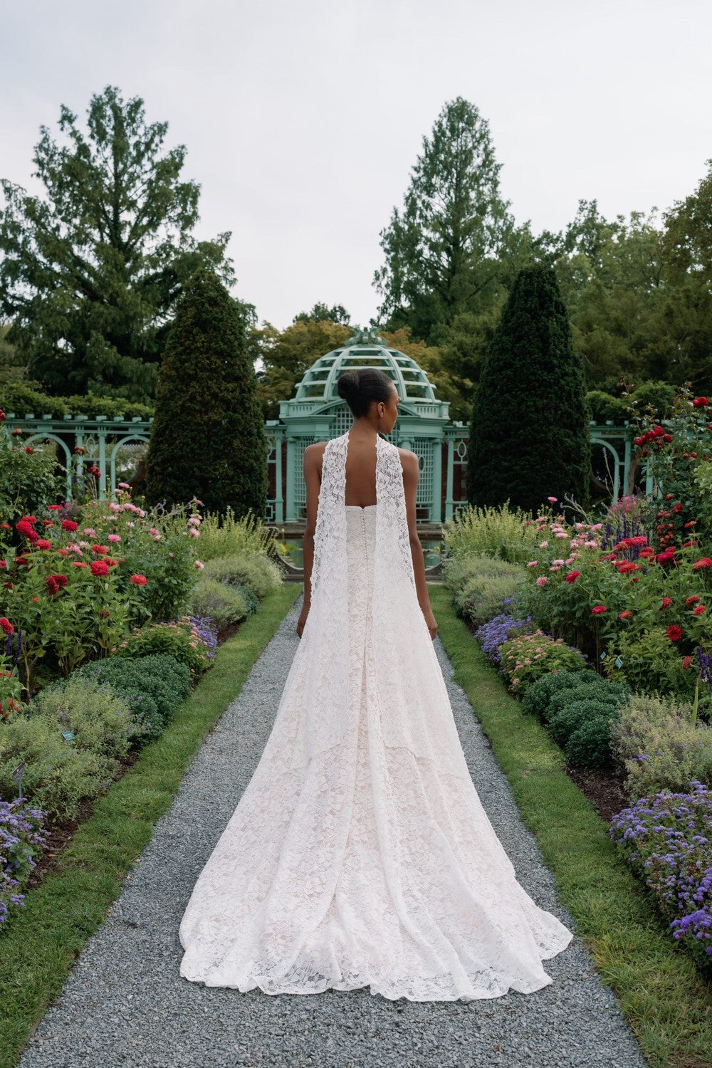 Floral And Lace A-Line Wedding Dress by Sareh Nouri — image 2 of 2
