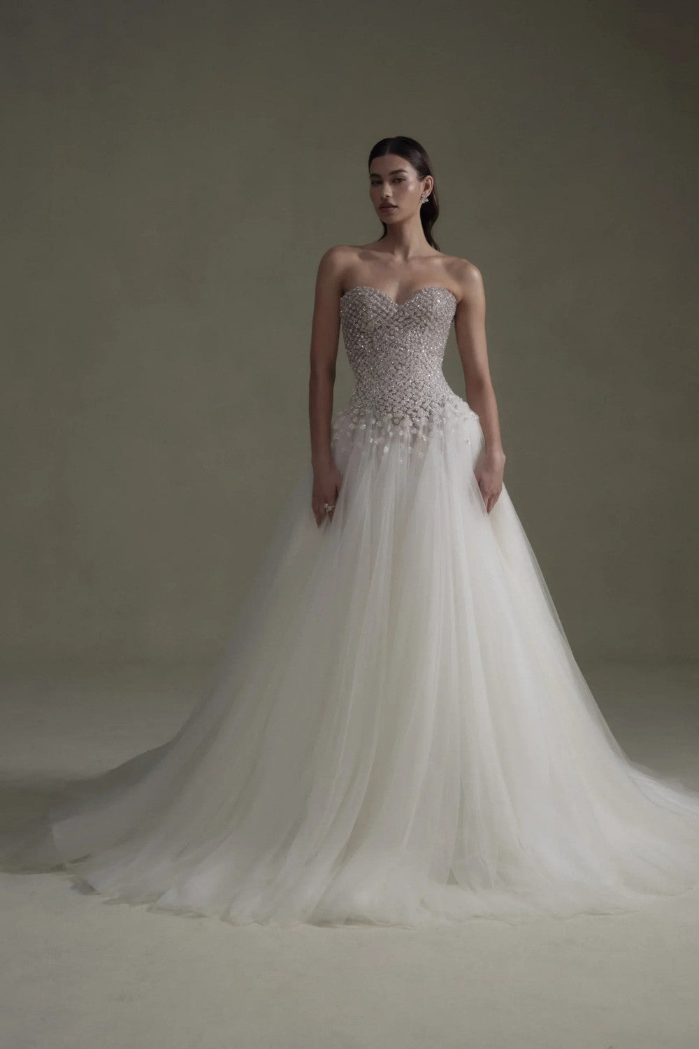 Glamorous And Sparkly Tulle Ball Gown by Senstudio — image 1 of 2