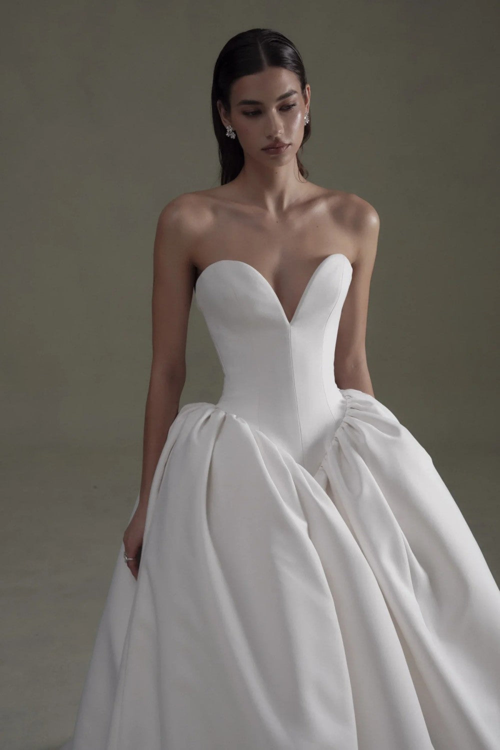 Sweetheart Basque-Waist Silk Ball Gown by Senstudio — image 2 of 3
