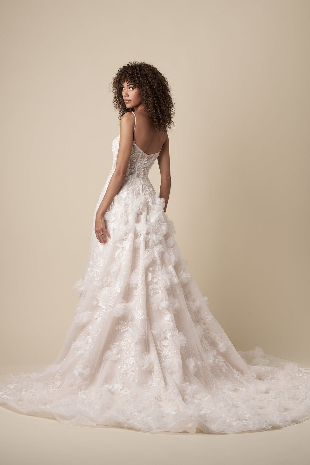 Modern Romantic 3D Floral A-Line Dress | Kleinfeld Bridal Modern Romantic 3D Floral A-Line Dress | Kleinfeld Bridal