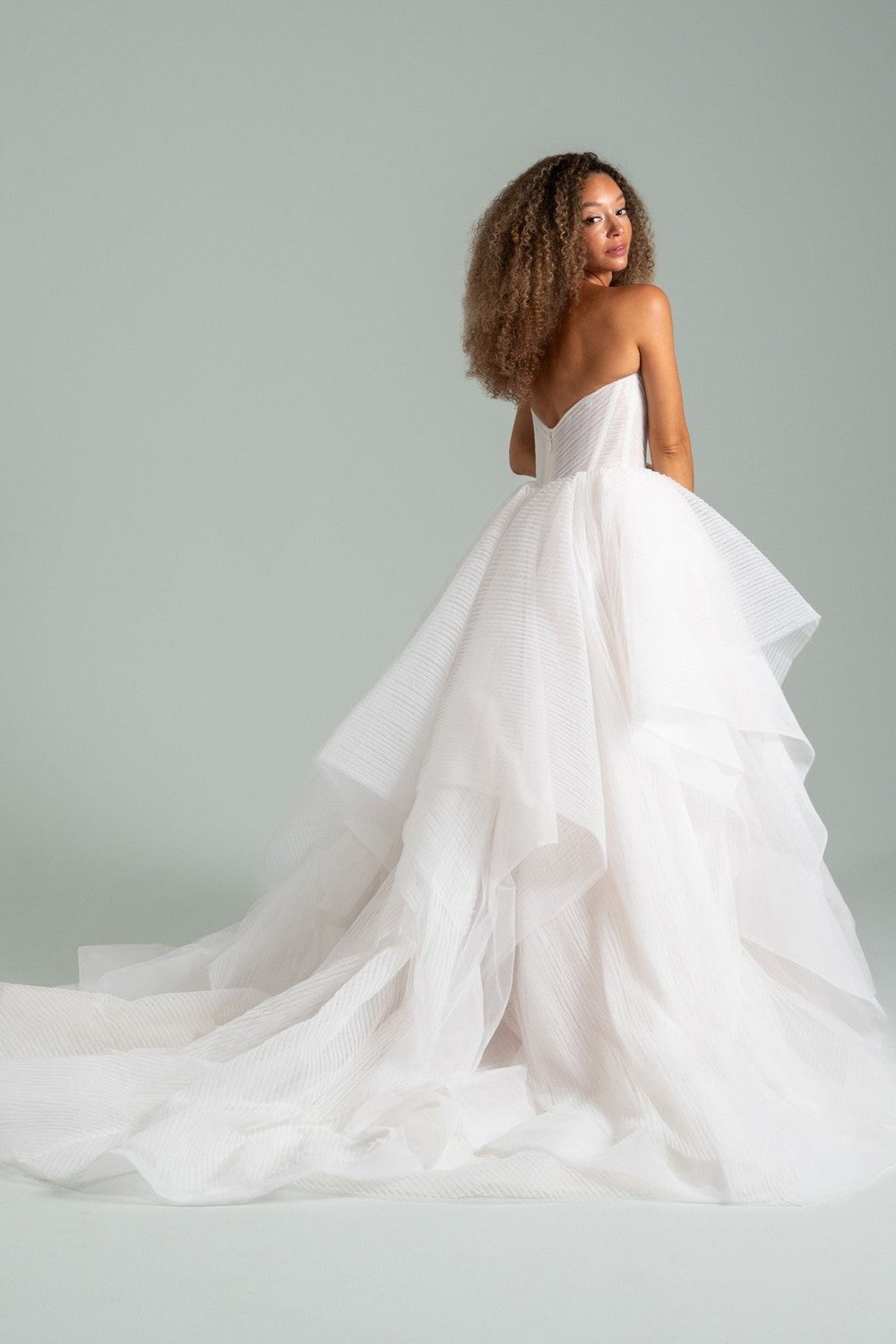 Whimsical And Romantic Tiered Tulle Ball Gown by Hayley Paige — image 2 of 2