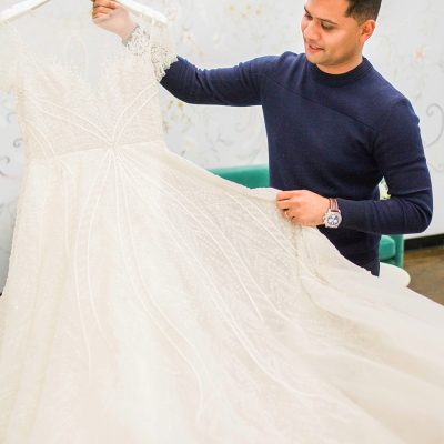 Spaghetti Strap Sweetheart Neckline A-line Wedding Dress With 3D ...