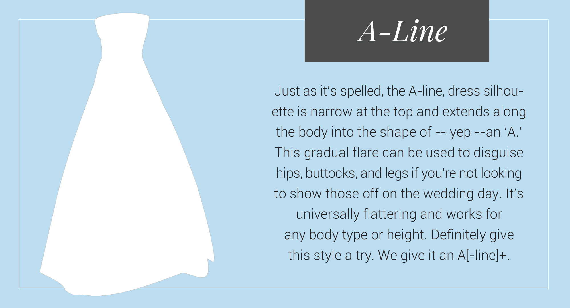 A line hot sale silhouette