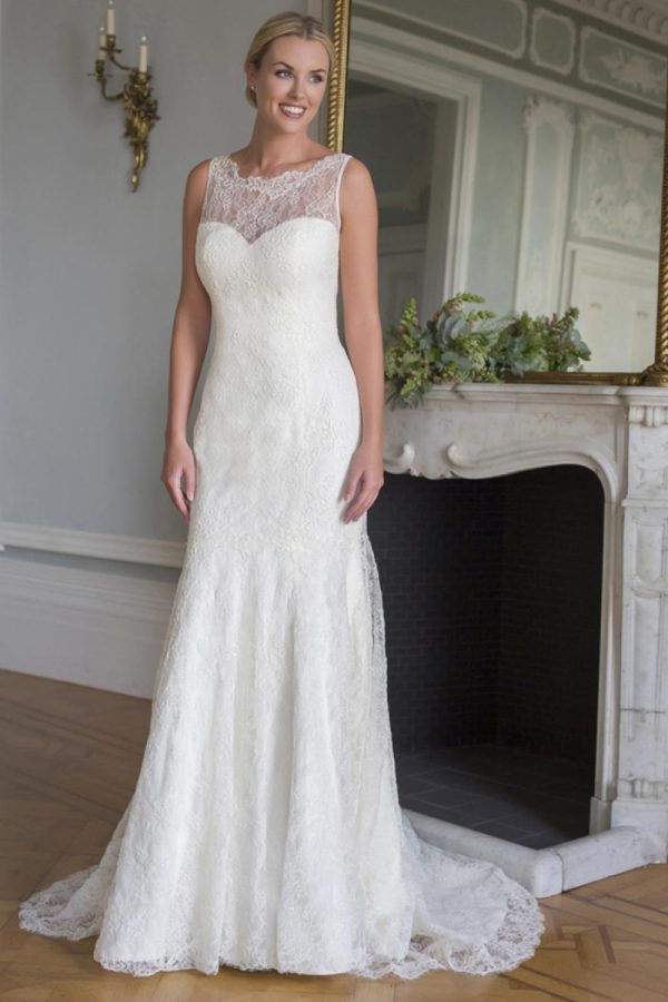 Classic Sheath Wedding Dress - Image 1