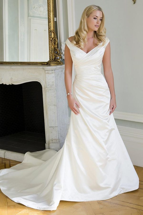 Fit And Flare Wedding Dress - Image 1