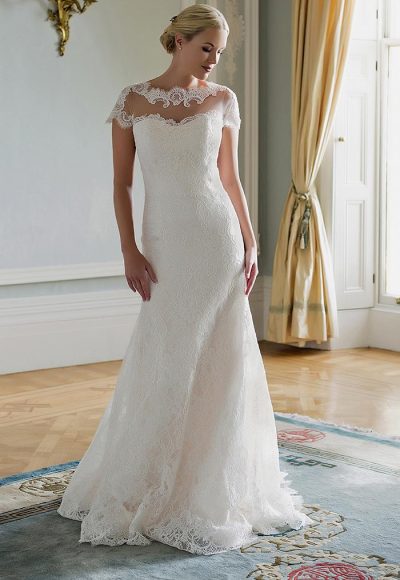 Fit And Flare Wedding Dress - Image 1