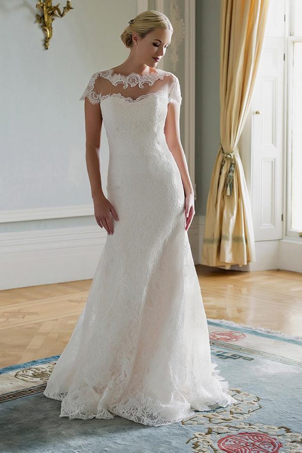 Fit And Flare Wedding Dress - Image 1