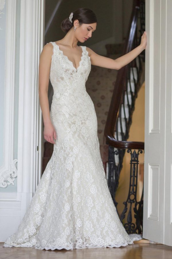 Romantic Fit And Flare Wedding Dress - Image 1