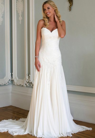 Romantic Fit and Flare Wedding Dress - Image 1