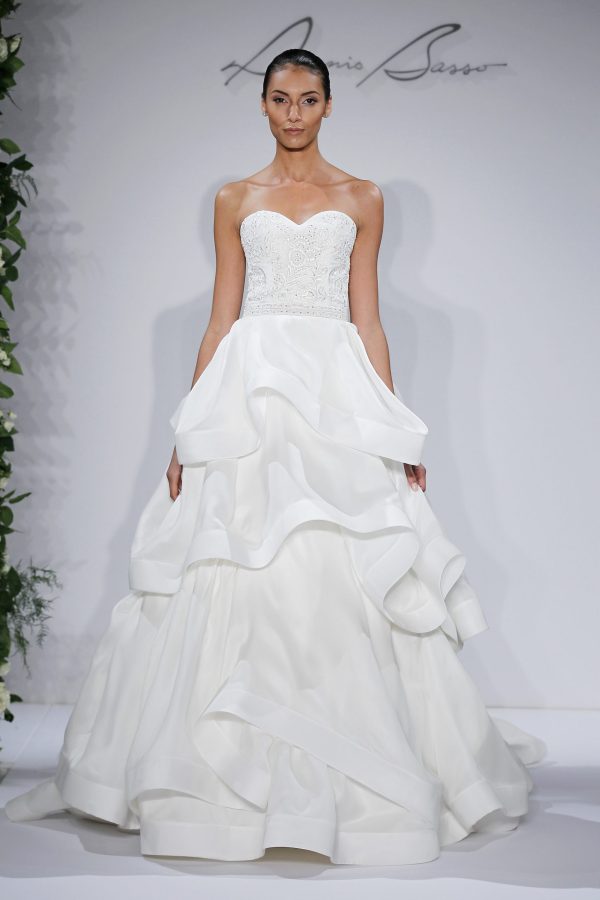 Dennis Basso Ball Gown Wedding Dress - Image 1