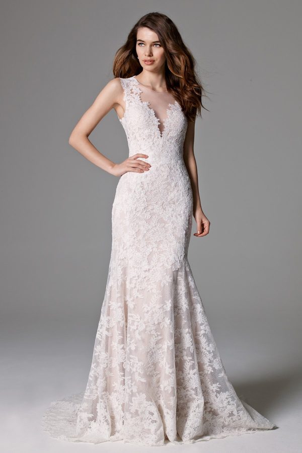 Classic Fit And Flare Wedding Dress - Image 1