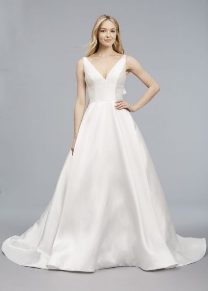 Image for wedding dress simple v neck