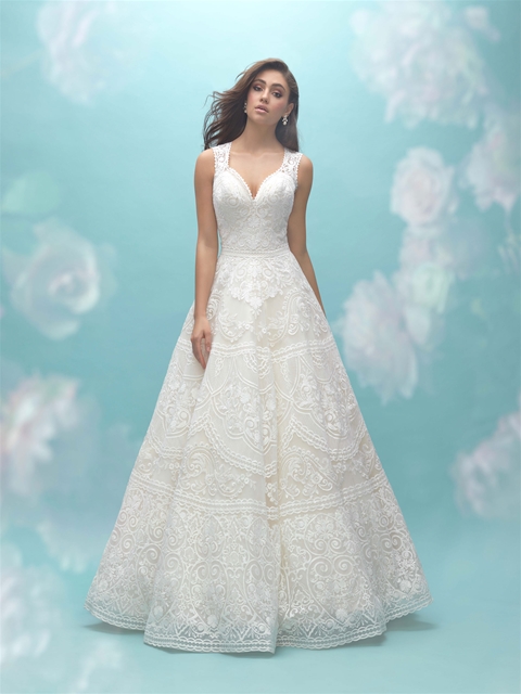 Deep Sweetheart Neck Sleeveless Lace A-line Wedding Dress | Kleinfeld ...