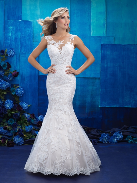 allure fit and flare wedding dresses