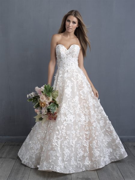 Image of simple ball gown wedding dress