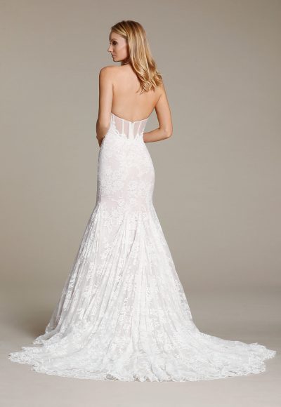 Sweetheart Lace Fit And Flare Wedding Dress - Image 2