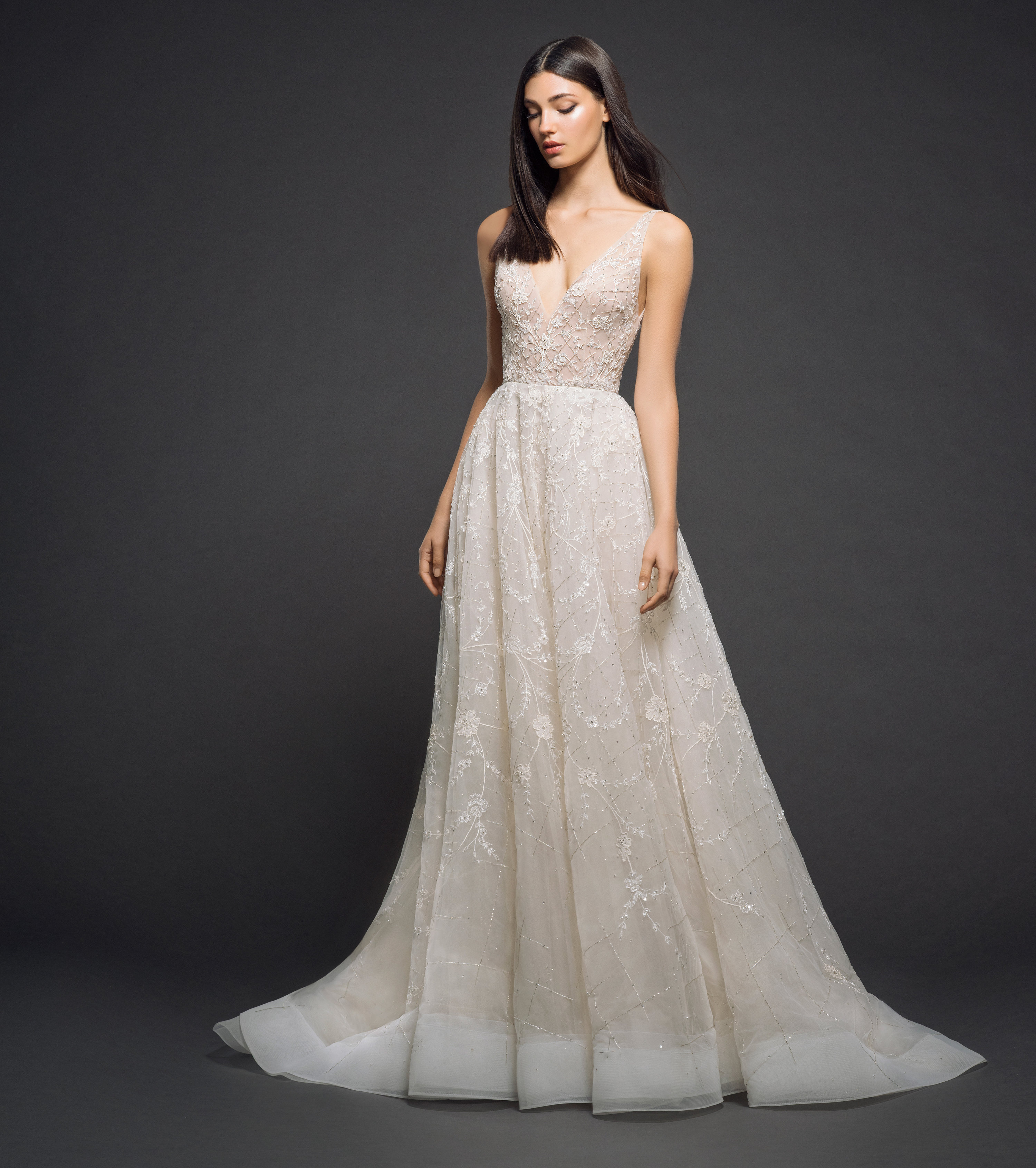 Lazaro A Line Wedding Dress 8