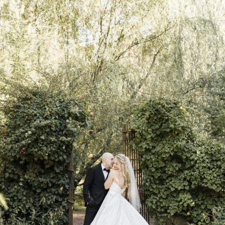 Sheath Wedding Dress With V-neckline And Illusion Back Details