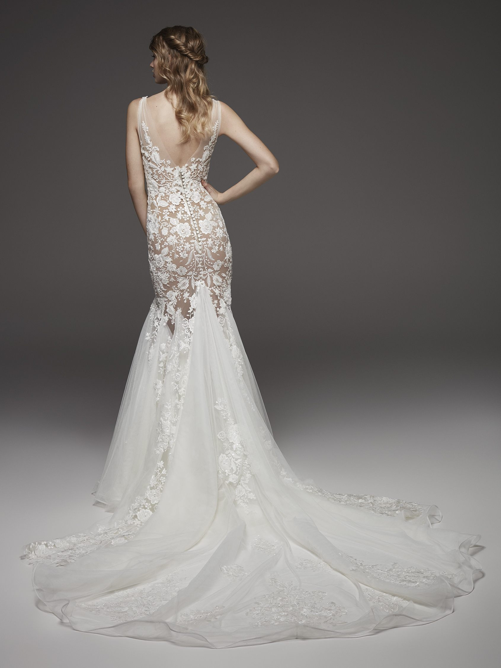 pronovias flower dress