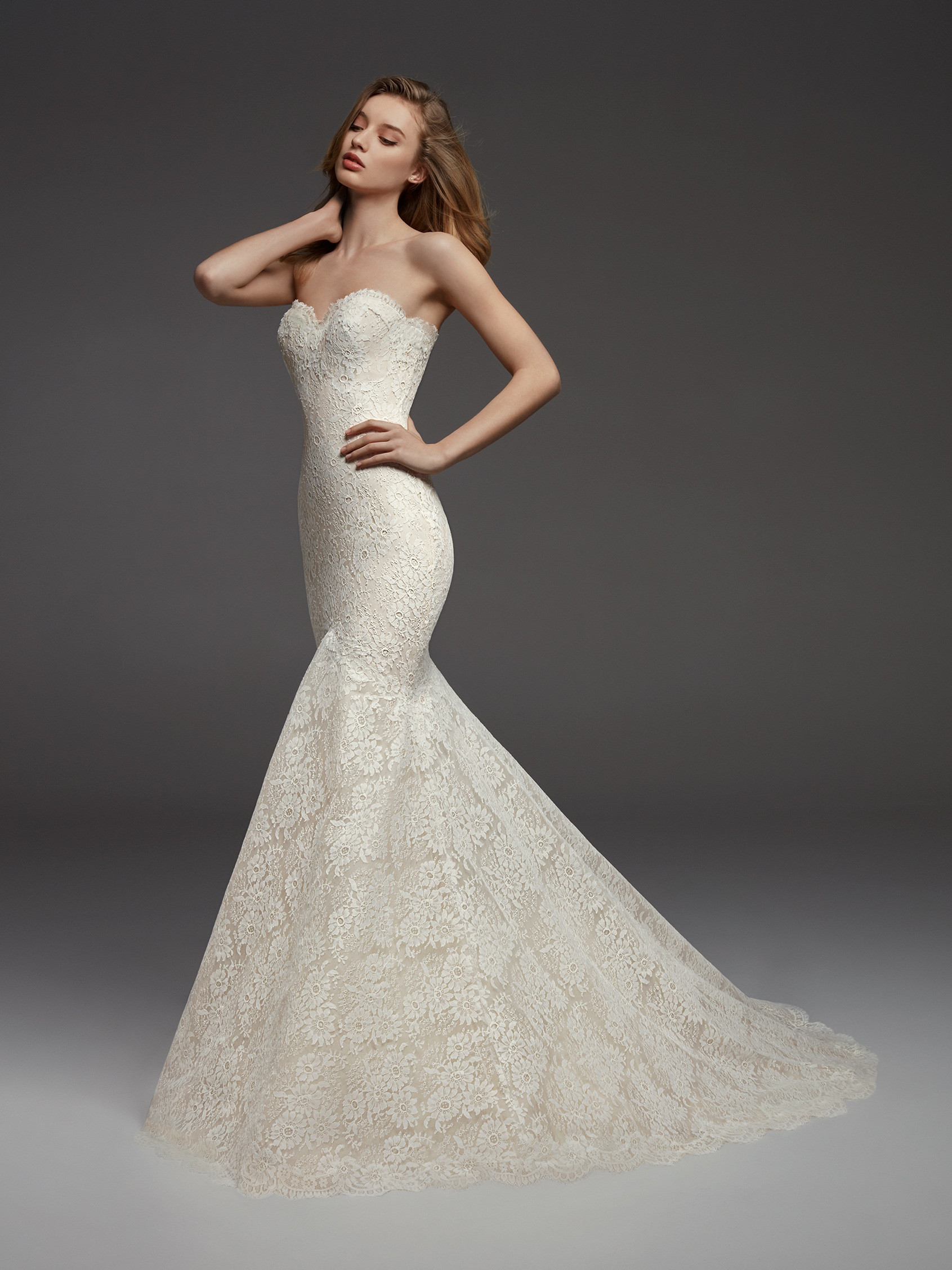 pronovias fit and flare