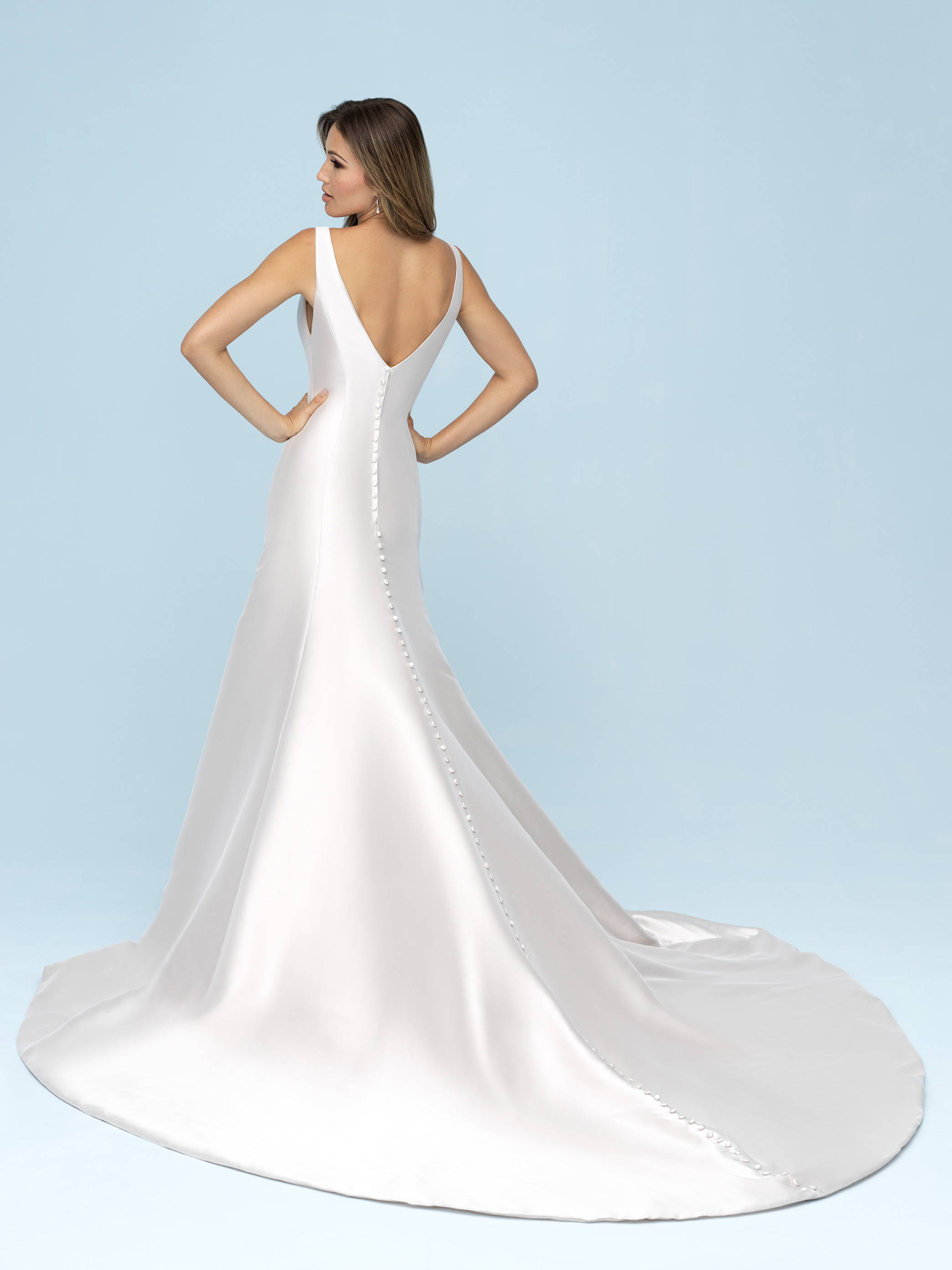 silk simple gown